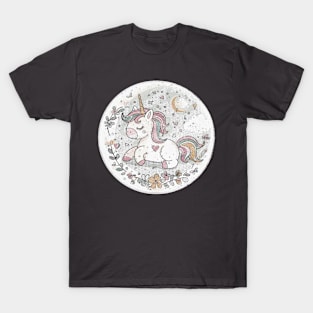 UNICORN sticker T-Shirt